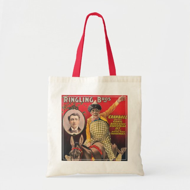Tote Bag Crandall Le Clown En Train D'Interpréter Sa Mule (Devant)