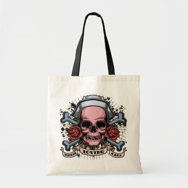 Tote Bag Crâne d'infirmière de chromatographie sur couche (Devant)