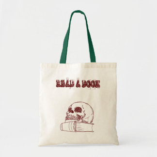 Tote Bag Crâne et un livre