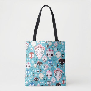 Tote Bag Crâne riant de texture