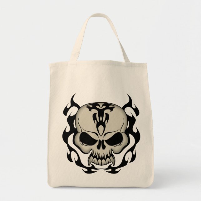 Tote Bag Crâne tribal (Devant)