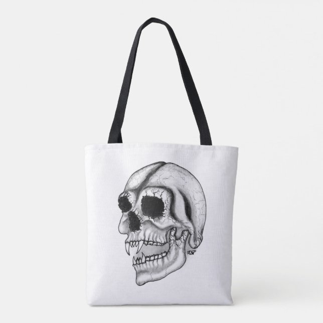 Tote Bag Crâne Vampire (Dos)