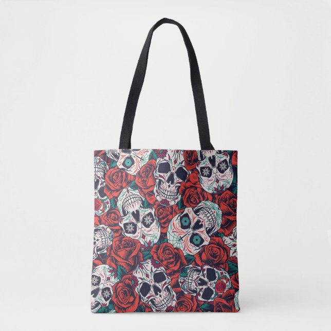 Tote Bag Crânes à sucre (Devant)
