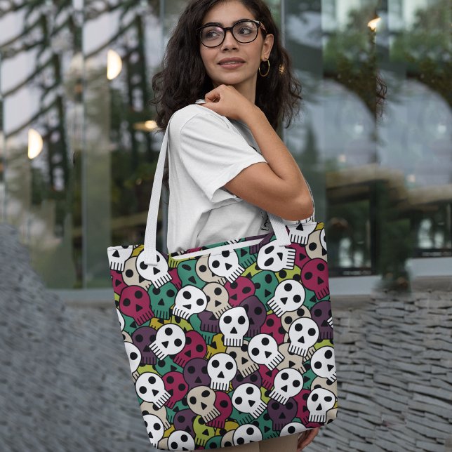 Tote Bag Crânes de dessin (Créateur téléchargé)