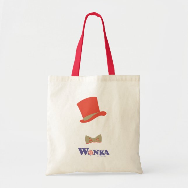 Tote Bag Cravate Wonka Top Hat & Bow (Devant)