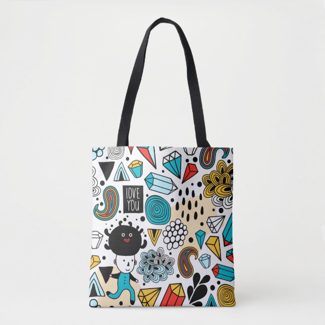 Tote Bag Crazy head (Devant)