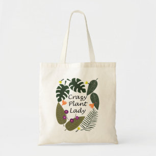 Tote Bag Crazy plante lady Funny Gift pour amoureux des pla
