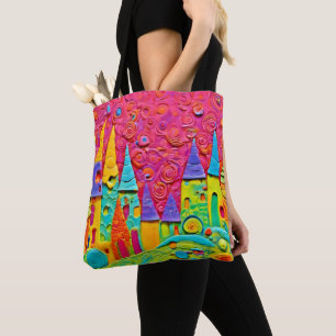Tote Bag Création innovante colorée d'argile
