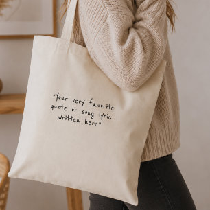 Tote Bag Créez votre propre citation