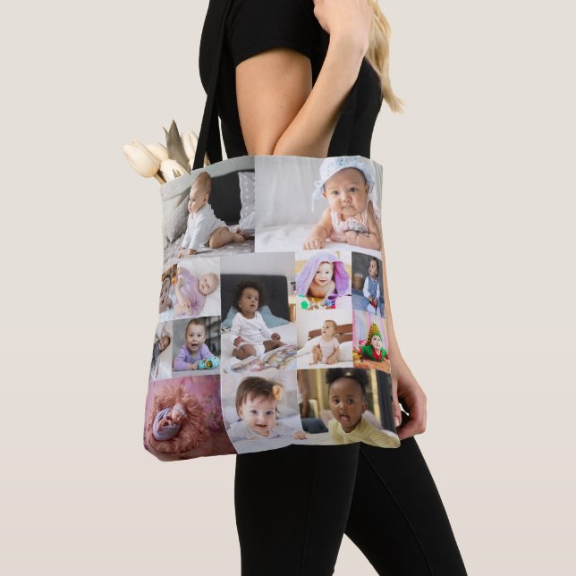 Tote Bag Créez votre propre collection de 14 photos (De près)
