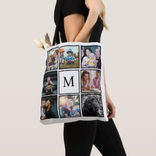 Tote Bag Créez votre propre collection de 8 photos Monochro