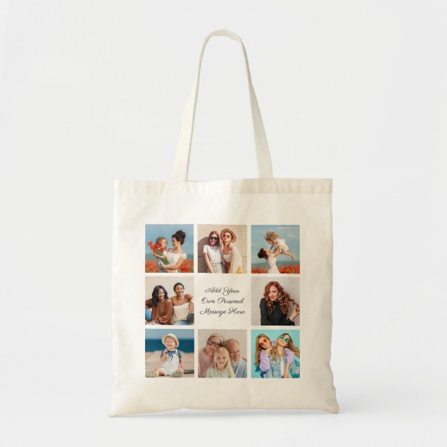 Tote Bag Créez votre propre collection de photos 8 Ajouter  (Devant)