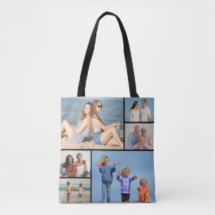 Tote Bag Créez votre propre collection photo de 6 personnes