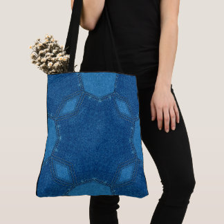Tote Bag Créez votre propre Denim Vintage bleu personnalisé