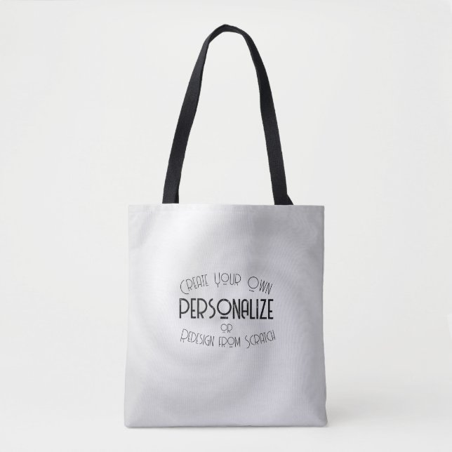 Tote Bag Créez Votre Propre Design Sur Mesure (Devant)