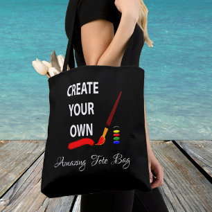 Tote Bag Créez Votre Propre Fourre-tout, Marqué, Personnali