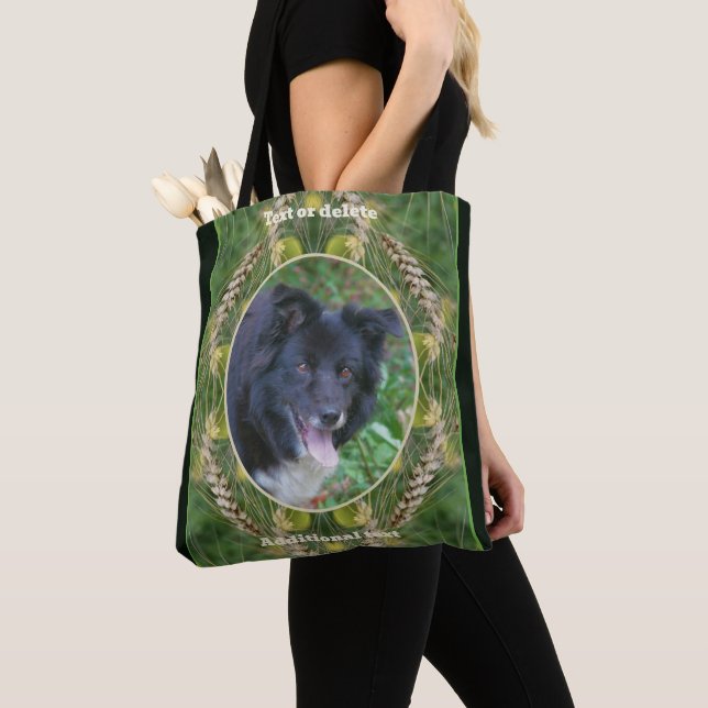 Tote Bag Créez votre propre image cadre en herbe d'été (De près)