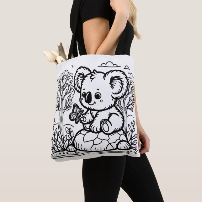 Tote Bag Créez votre propre Koala Fourre-tout (De près)