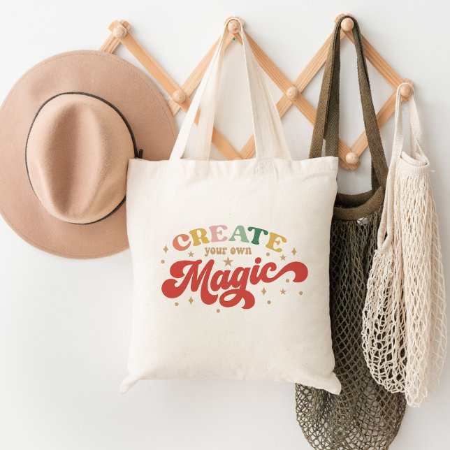 Tote Bag Créez votre propre magie Grl Pwr Girl Power (Créateur téléchargé)