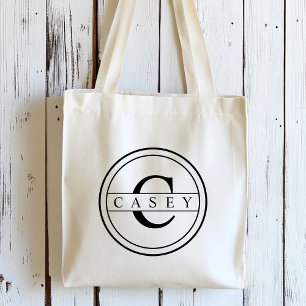 Tote Bag Créez votre propre monogramme personnalisé