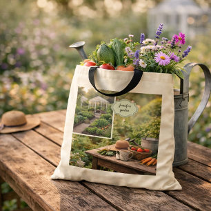Tote Bag Créez votre propre photo de café avant le jardinag