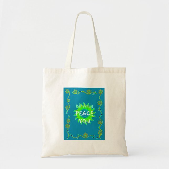 Tote Bag Créez Votre Propre Shalom Peace Soyez Avec Vous To (Devant)