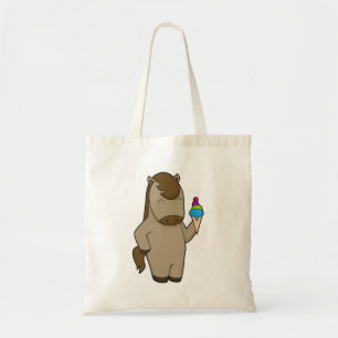 Tote Bag Crème glacée Horse gaufre