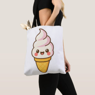 Tote Bag Crème glacée Kawaii douce