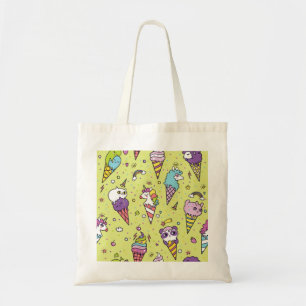 Tote Bag Crème glacée Pop Cute : Motif animal