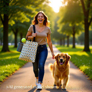 Tote Bag Crème pour pattes de chien Elegant Dog
