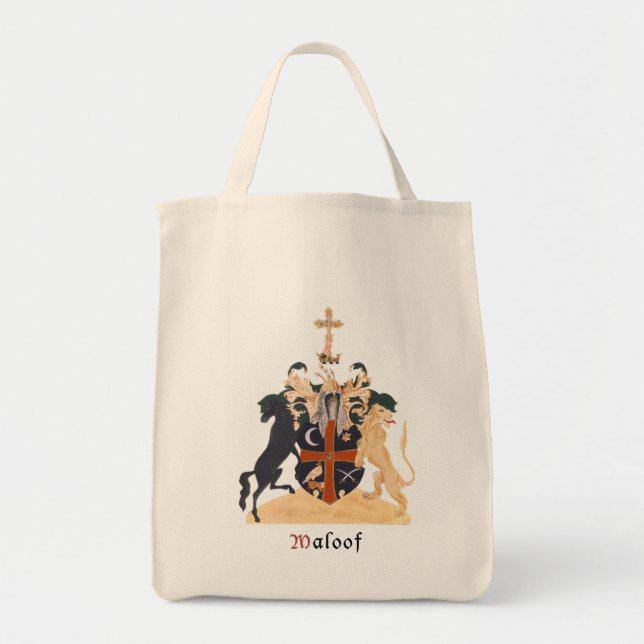Tote Bag Crête de famille de Maloof (Devant)
