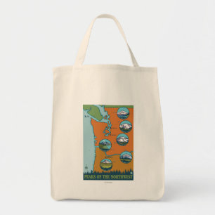 Tote Bag Crêtes du nord-ouest - 5 montagnes différentes