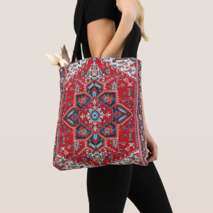 Tote Bag Crimson Heirloom : Patrimoine marocain Rug Art