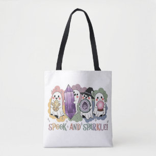 Tote Bag Cristaux Fantômes mignons Halloween Magique