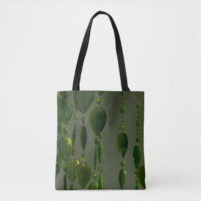 Tote Bag cristaux verts sur fourre-tout (Devant)