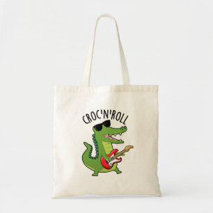 Tote Bag Croc N Roll Funny Crocodile Puns