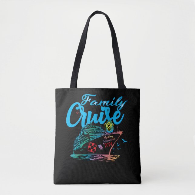 Tote Bag Croisière en famille 2024 Voyage de croisière 2024 (Devant)