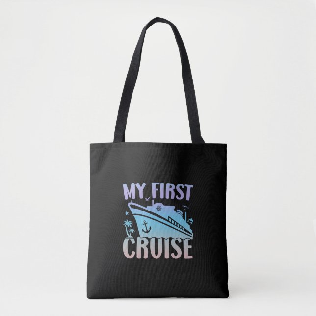 Tote Bag Croisière Ma Première Croisière 2024 Famille Vacat (Devant)