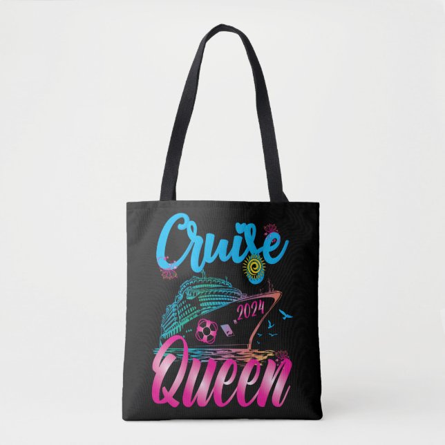 Tote Bag Croisière Queen Vacation 2024 Croisière Vacances N (Devant)