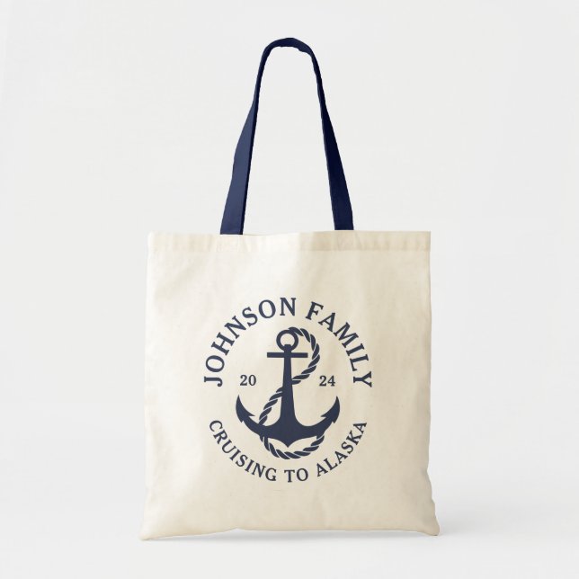 Tote Bag Croisière sur la faune de la famille de l'Alaska p (Devant)