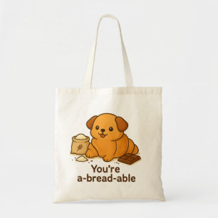 Tote Bag Croissant Dog