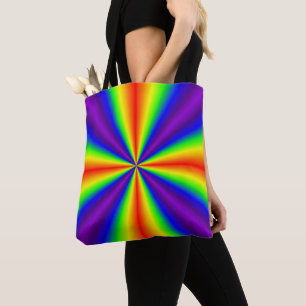 Tote Bag Croix arc-en-ciel