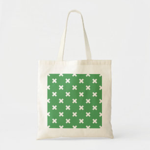 Tote Bag Croix blanche sur le vert