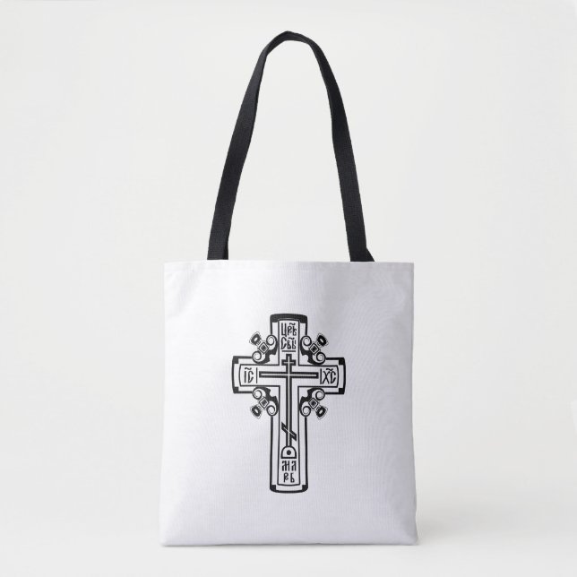 Tote Bag Croix chrétienne orthodoxe (Devant)