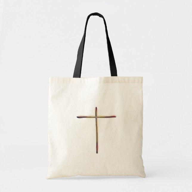 Tote Bag Croix chrétienne simple minimale (Devant)