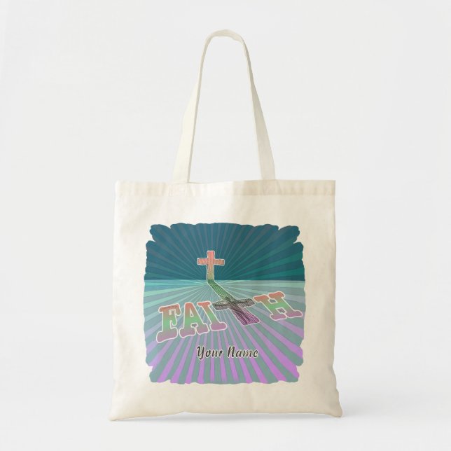 Tote Bag Croix de la foi chrétienne (Devant)
