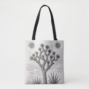 Tote Bag croquis d'arbre de joshua   art de croquis du dése