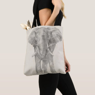 Tote Bag Croquis éléphant