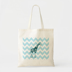 Tote Bag Croquis tiré par la main de girafe mignonne sur