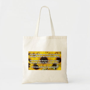 Tote Bag Croyance Empath Citation d'encouragement positif